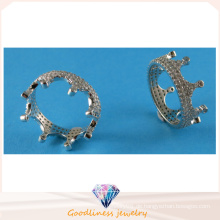 Modeschmuck für Dame Beatiful Crown Design Ring 925 Sterling Silber CZ Ring R10496